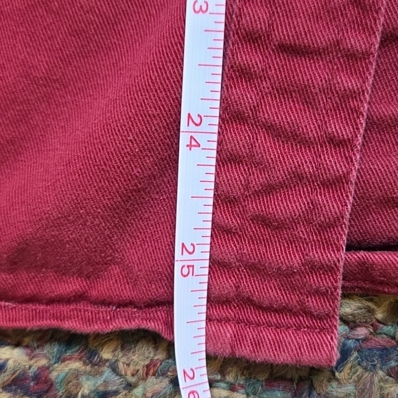 CE Schmidt Burgundy Button Down Workwear Womens L Cotton Shirt Fit for Her - Picture 5 of 5